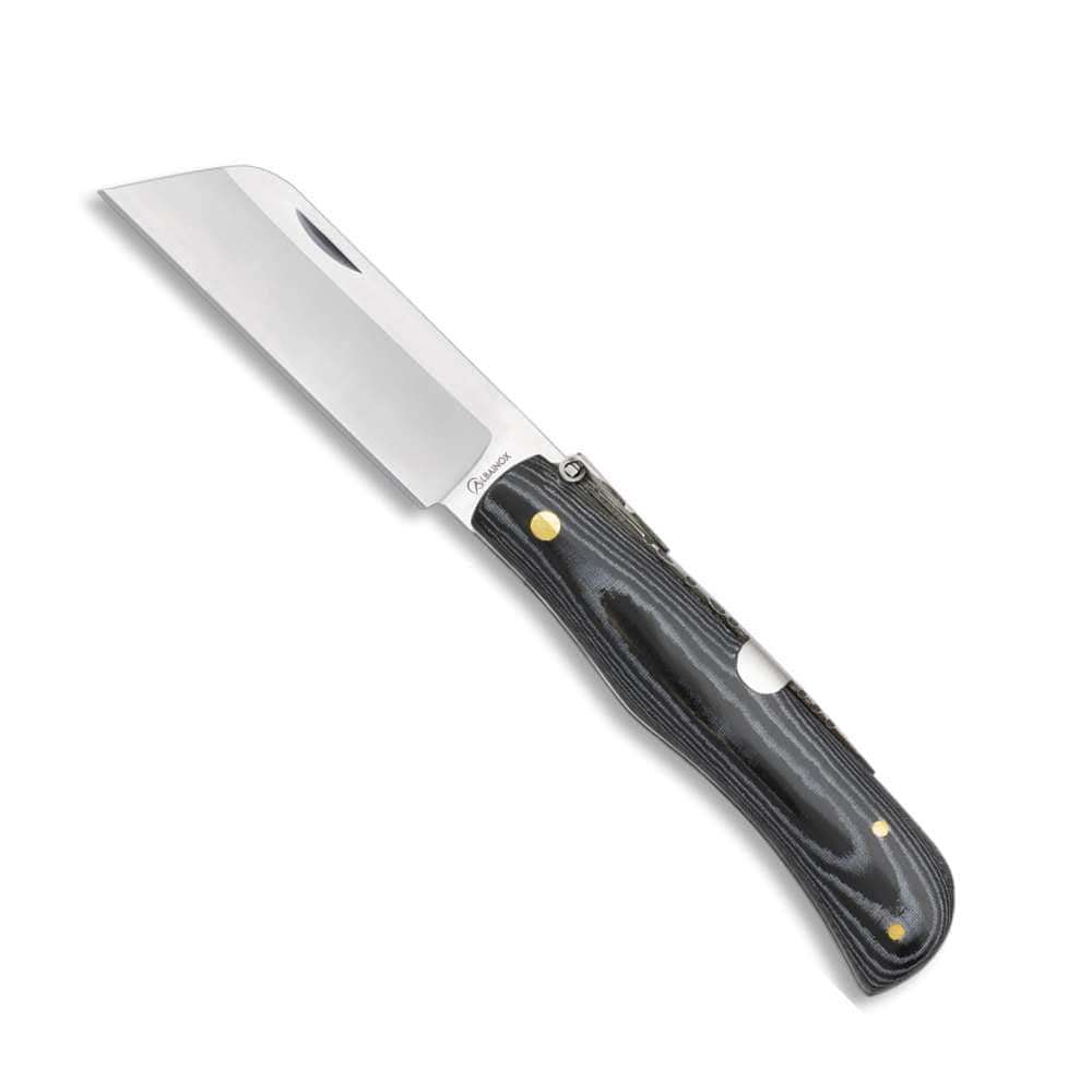 Couteau pliant Albainox 01652 noir lame carbone - Couteau de poche - Albainox