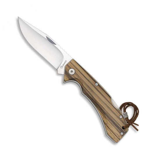 Albainox Couteau de poche Couteau pliant Albainox 18692 bois zebra