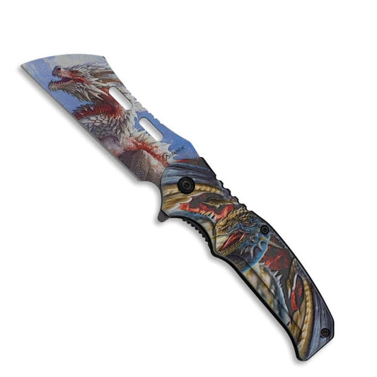 Albainox Couteau de poche Couteau pliant Albainox DRAGONS 3D