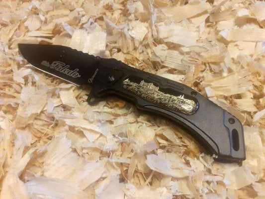 Albainox Couteau de poche Couteau pliant assisté TOLEDO