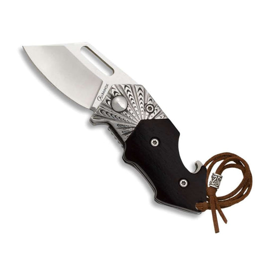 Albainox Couteau de poche Mini couteau pliant Albainox 18843 avec ouvre boutielle