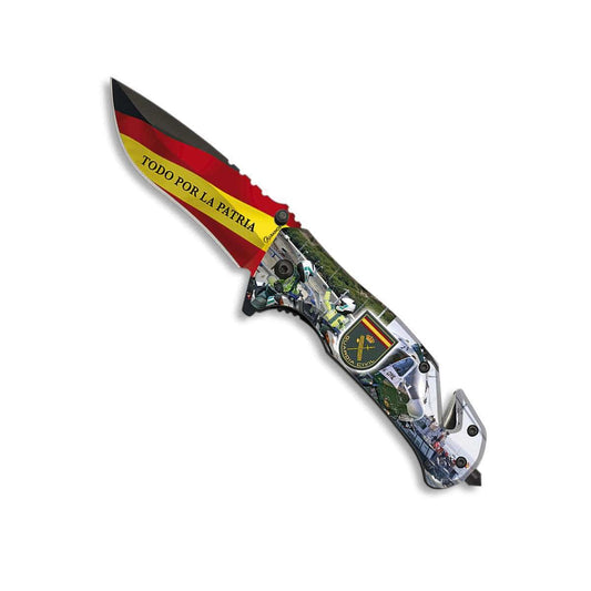 Albainox couteau de sécurité Couteau pliant assisté GUARDIA CIVIL 3D
