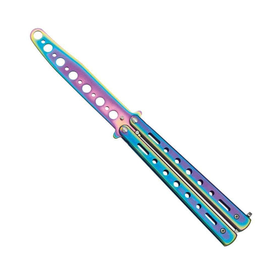 Albainox Couteau papillon Couteau papillon d'entrainement RAINBOW 02191