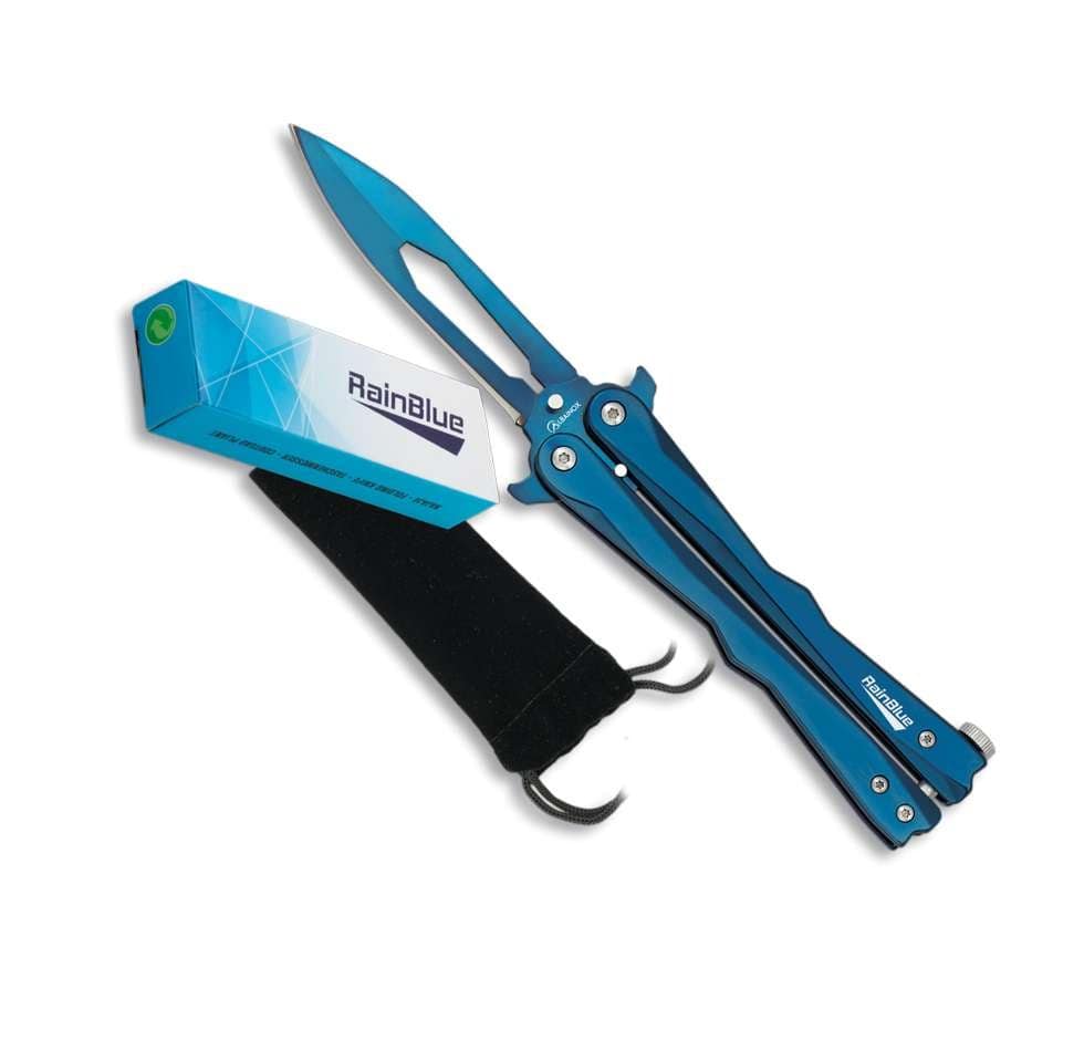 Albainox Couteau papillon Couteau papillon RAINBLUE 02133