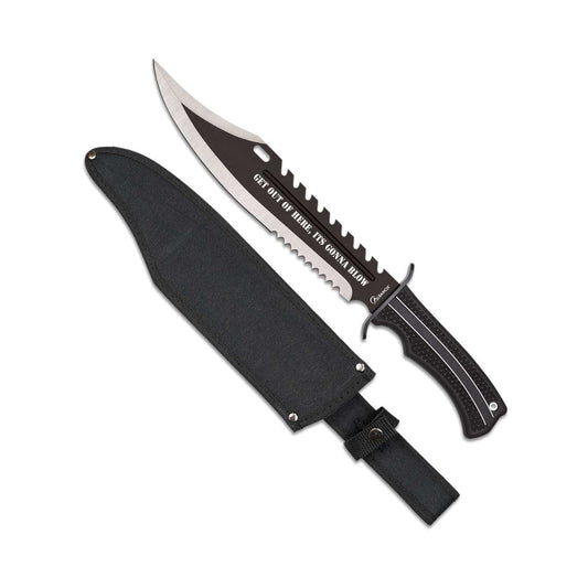 Albainox Couteaux de chasse Couteau bowie Albainox 32682 GET OUT OF HERE, ITS GONNA BLOW