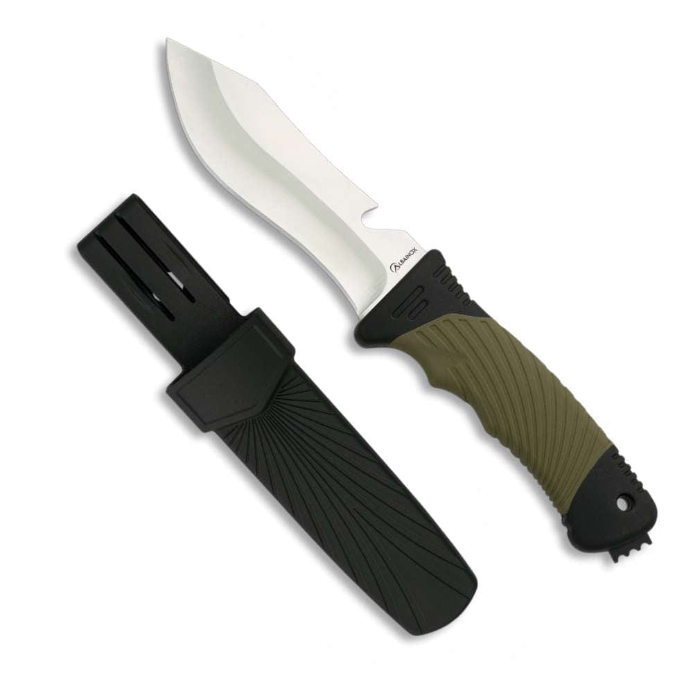 Albainox Couteaux de chasse Couteau tactique Albainox 32340 vert noir