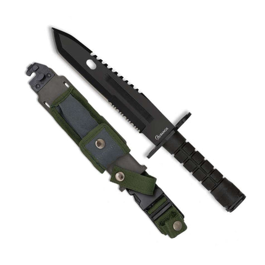 Albainox Couteaux de combat Couteau baïonnette Albainox 32446 noir