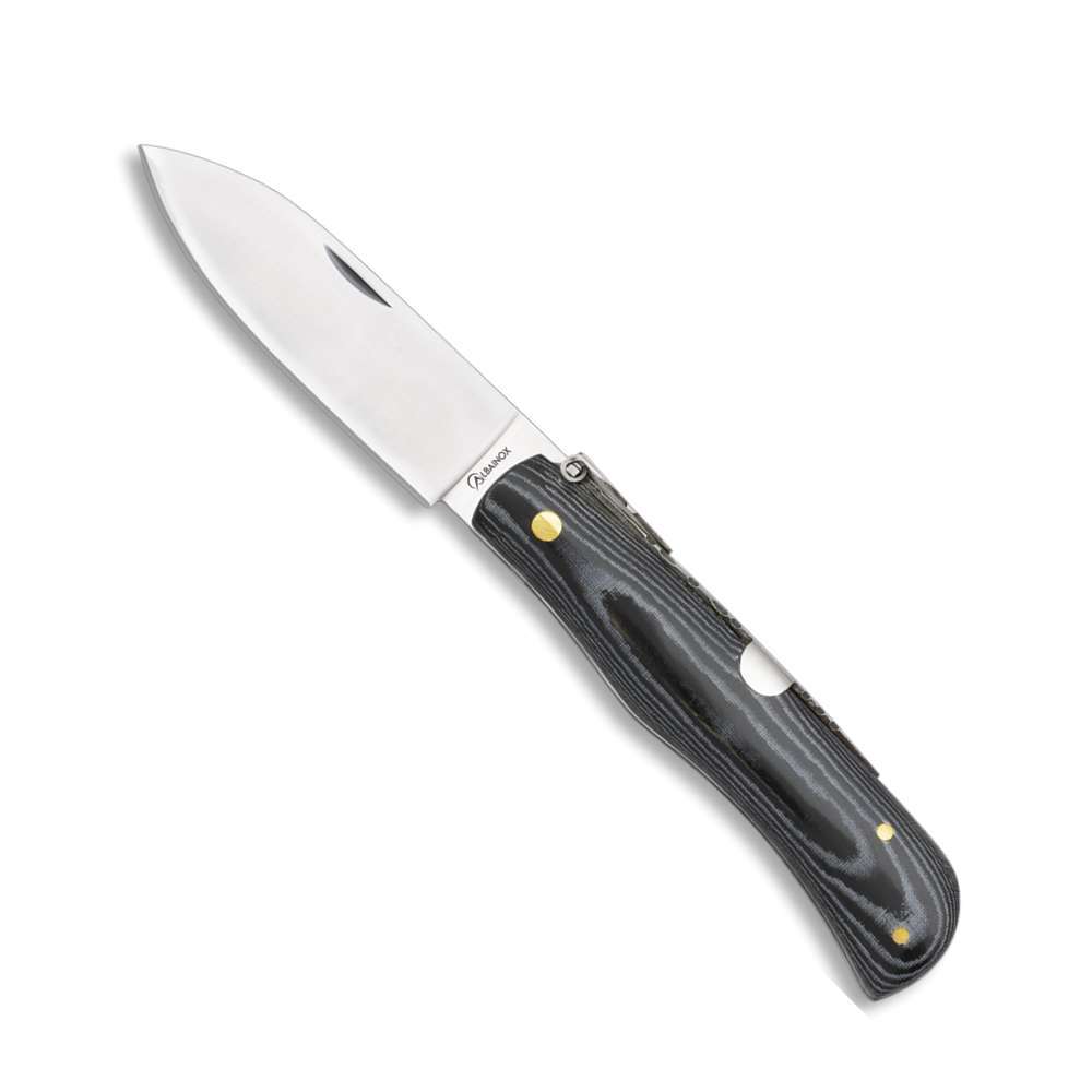 Couteau Albainox 01650 stamina noir lame 8.3 cm - Couteau de poche - Albainox