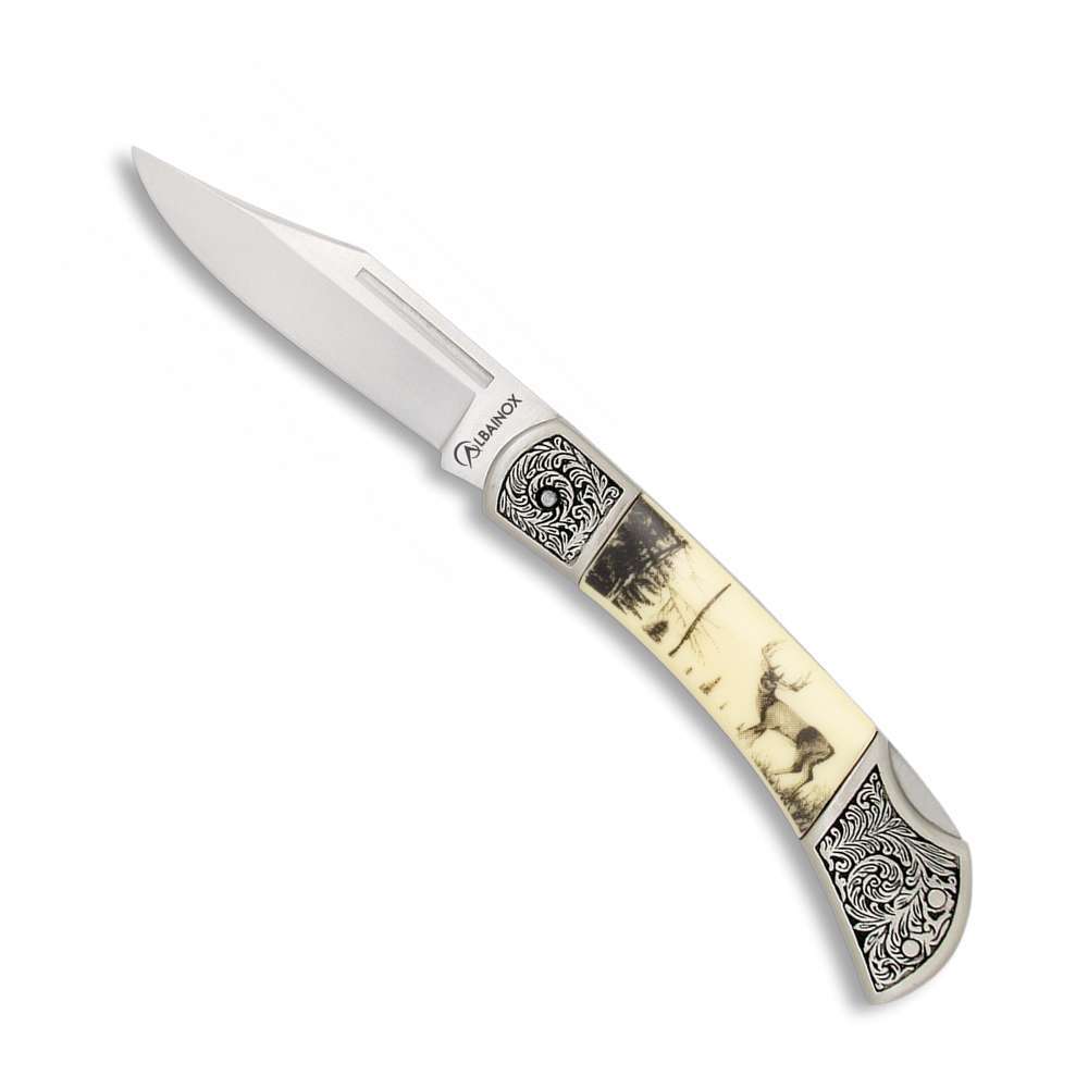 Couteau Albainox 10841 CERF 6.5 cm - Couteau de poche - Albainox