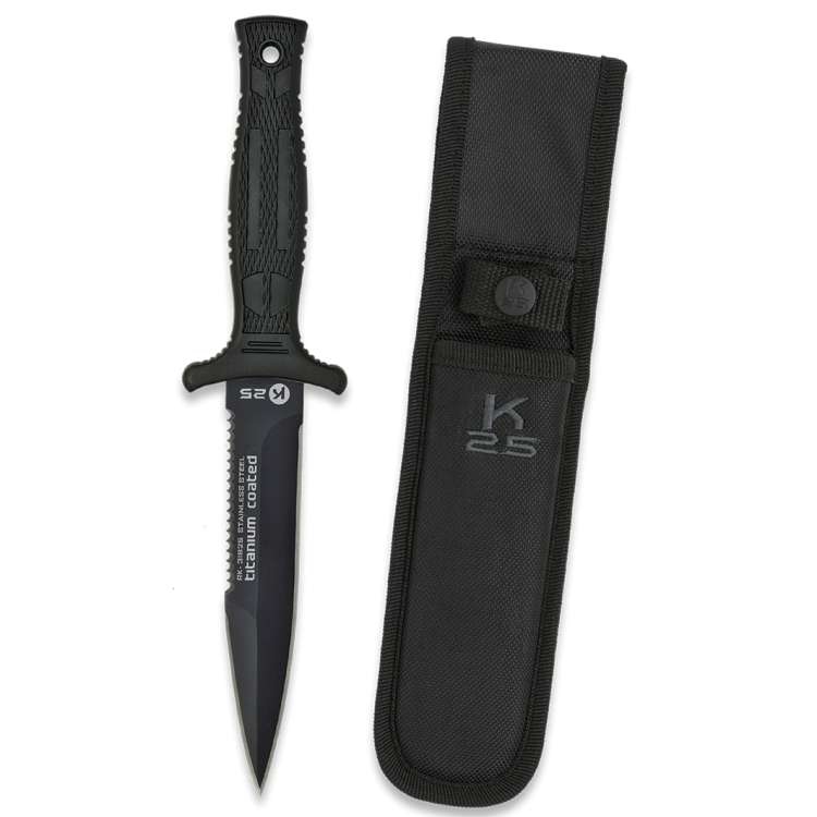 Couteau de botte K25 double tranchant 31825 - Couteaux de combat - K25