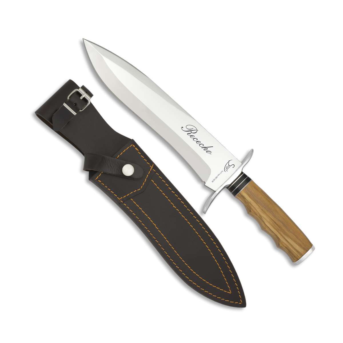 Couteau de chasse A L'AFFUT 32079 manche olivier - STEEL-440