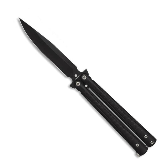 Couteau papillon noir 02206 lame 9.7 cm - Couteau papillon - Albainox