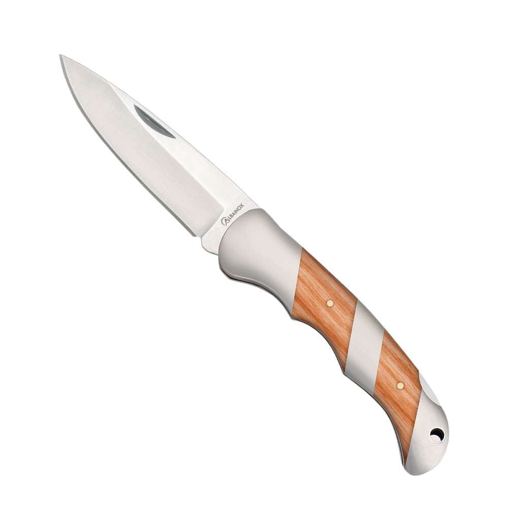 Couteau pliant Albainox 18924 bois naturel - Couteau de poche - Albainox
