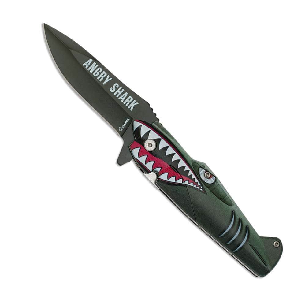 Couteau pliant Albainox ANGRY SHARK AVION - Couteau de poche - Albainox