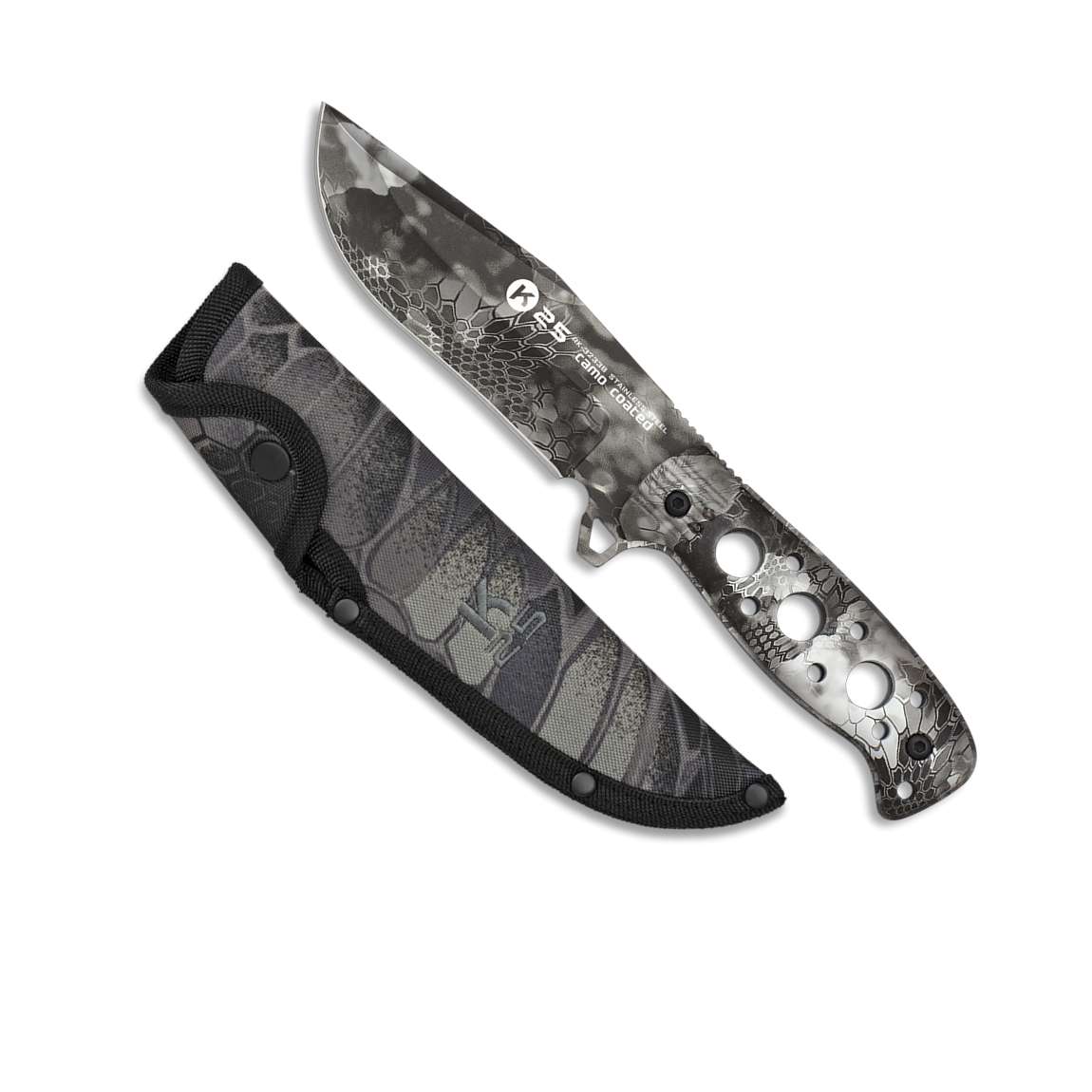 Couteau tactique K25 32338 camo black python - Couteaux de chasse - K25