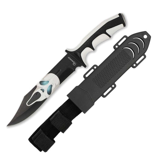 Couteau bowie Albainox 32662 TETE DE MORT 3D - Couteaux de combat - Albainox